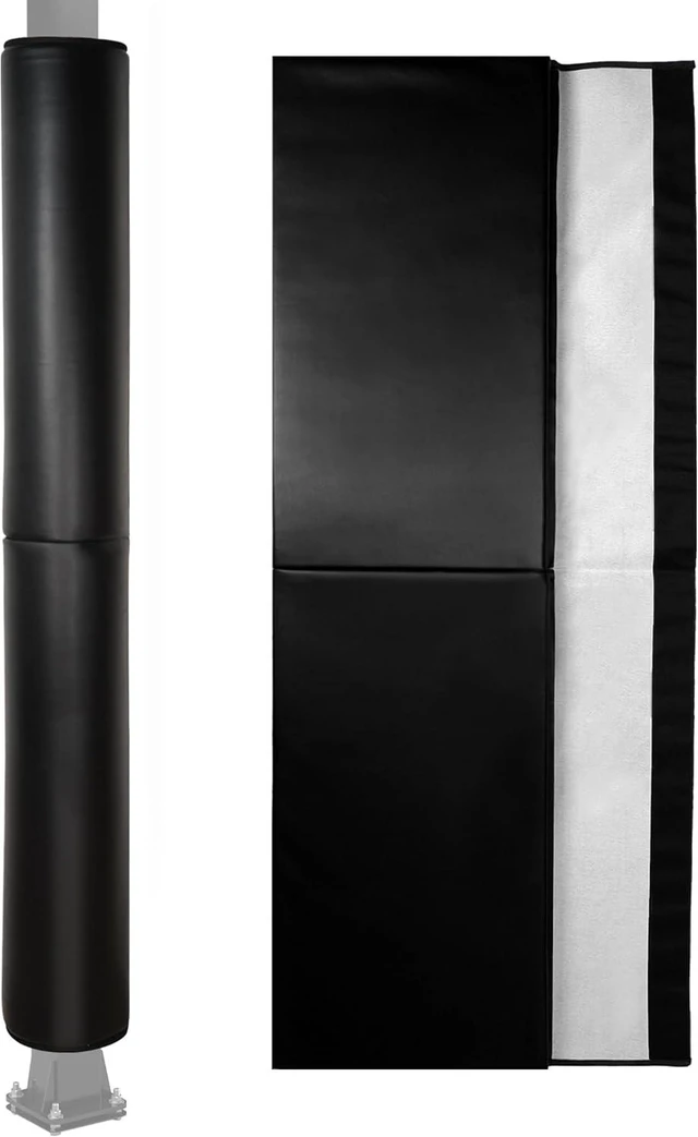 Main image of 6-Foot Tall Round & Square Pole Pad 2" Thick Heavy-Duty Wrap-Around Safety Padding, Fits 2.5"-6.5" Diameter Basketball, Basement, Playground & Garage Poles