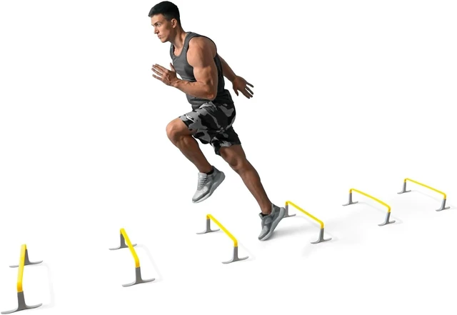 Alt view image 2 of 7 - ZoomFlex Agility Hurdles with Carry Bag Flex-Safe Modular Speed Training