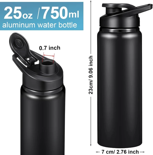 Alt view image 2 of 7 - 10-Pack 25oz Reusable Aluminum Water Bottles Leak Proof