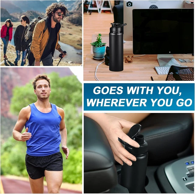 Alt view image 6 of 7 - 10-Pack 25oz Reusable Aluminum Water Bottles Leak Proof