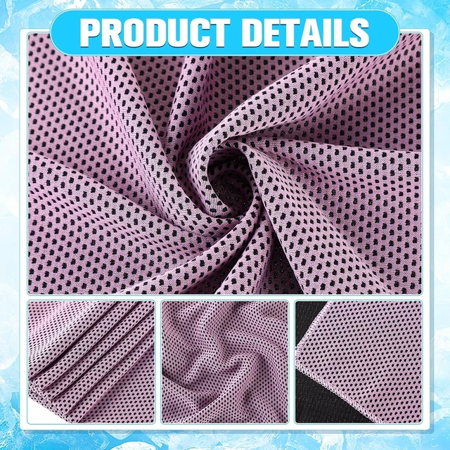Alt view image 3 of 7 - 500-Pack Bulk Cooling Towels for Neck & Face (Multicolor)
