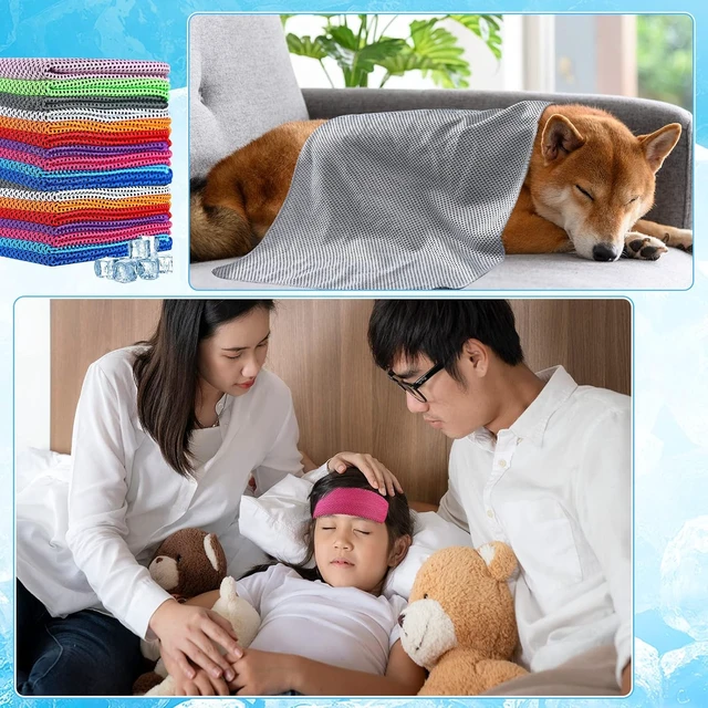 Alt view image 6 of 7 - 500-Pack Bulk Cooling Towels for Neck & Face (Multicolor)