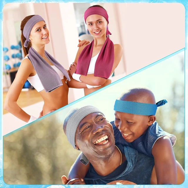 Alt view image 7 of 7 - 500-Pack Bulk Cooling Towels for Neck & Face (Multicolor)