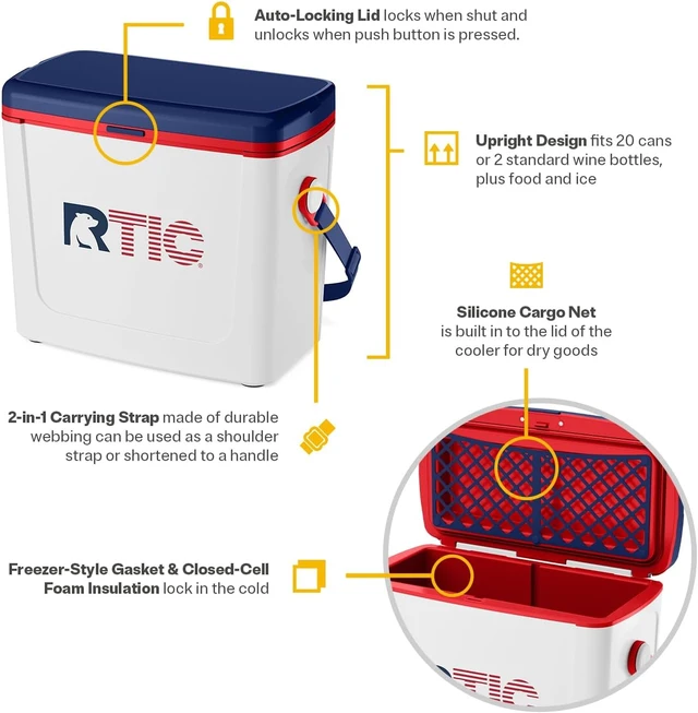 Alt view image 3 of 7 - Road Trip Cooler 16 QT