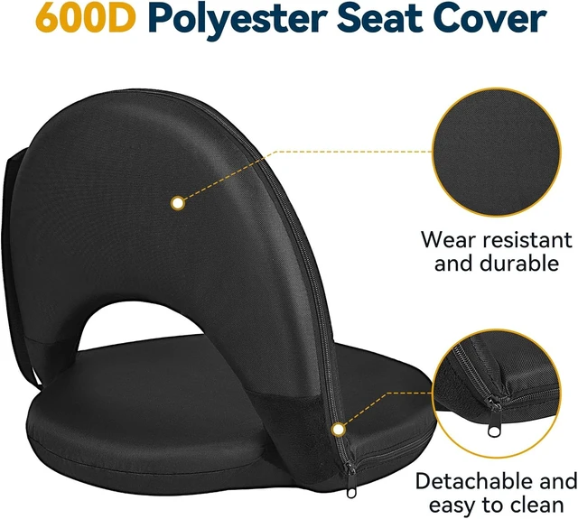 Alt view image 4 of 6 - Reclining Stadium Seats with Back Support Floor Chair