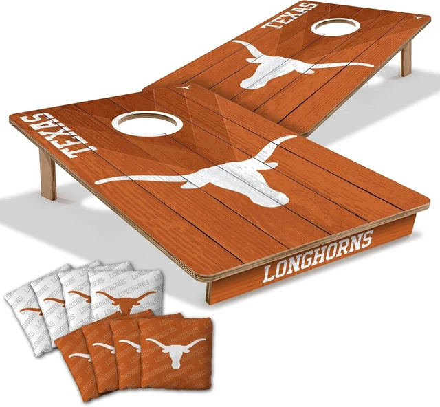 Main image of NCAA Wood Cornhole Game 2' x 3', with Logo Bags