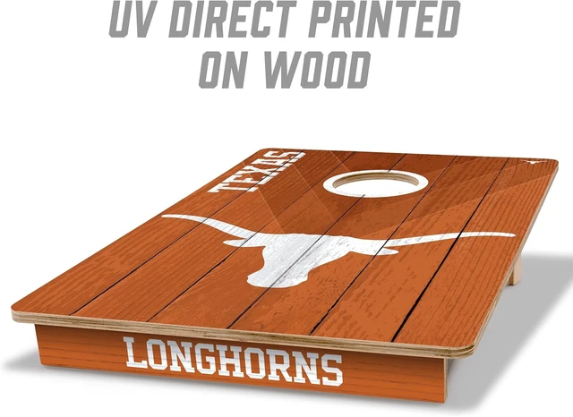 Alt view image 2 of 7 - NCAA Wood Cornhole Game 2' x 3', with Logo Bags