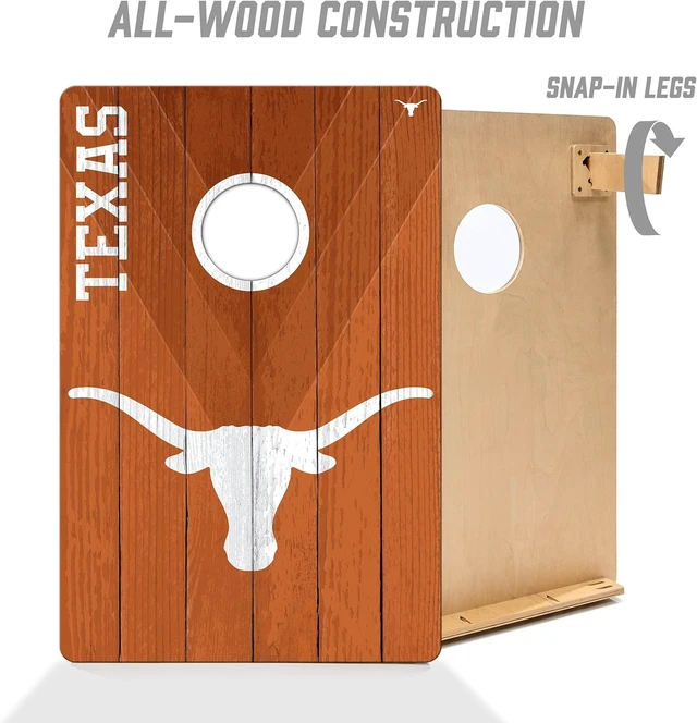 Alt view image 3 of 7 - NCAA Wood Cornhole Game 2' x 3', with Logo Bags