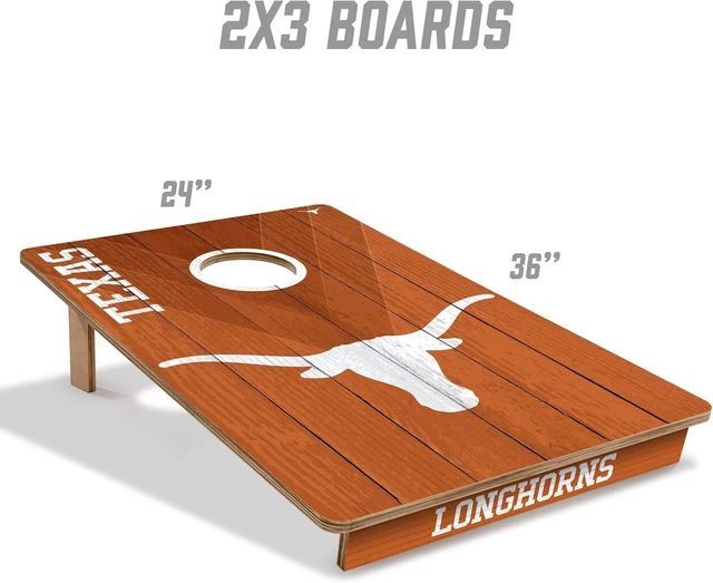 Alt view image 5 of 7 - NCAA Wood Cornhole Game 2' x 3', with Logo Bags