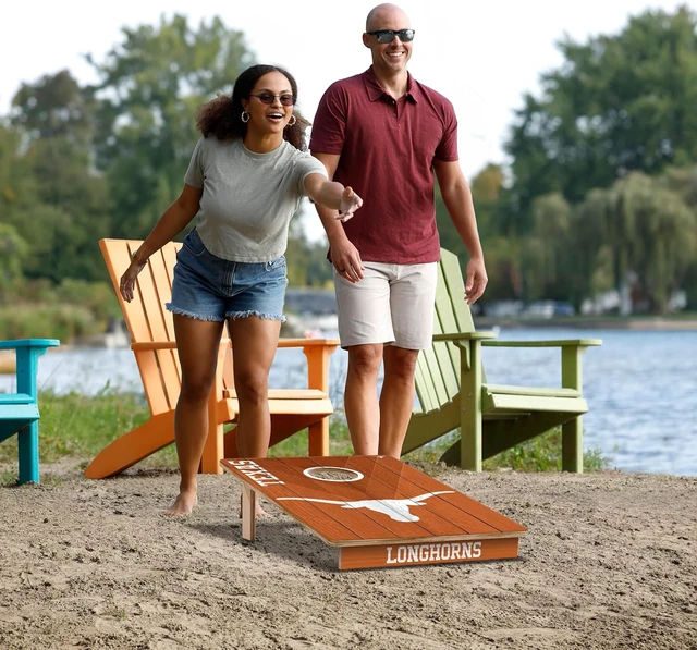 Alt view image 6 of 7 - NCAA Wood Cornhole Game 2' x 3', with Logo Bags