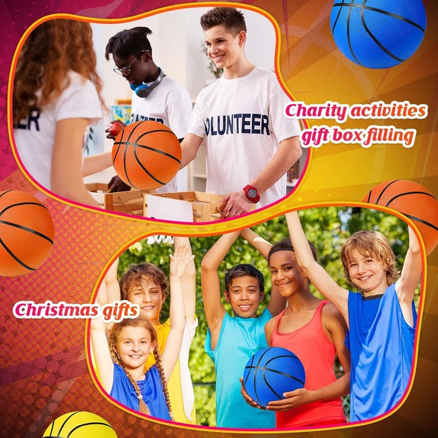 Alt view image 6 of 7 - 6-Pack Bulk Rubber Basketballs with Pump