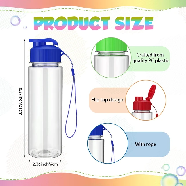 Alt view image 2 of 6 - 30-Pack Bulk Classic Water Bottles (Multicolored)
