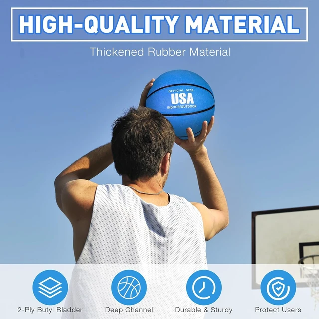 Alt view image 5 of 6 - 4-Pack Bulk Rubber Basketballs