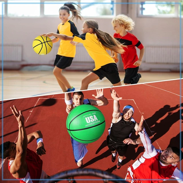 Alt view image 6 of 6 - 4-Pack Bulk Rubber Basketballs