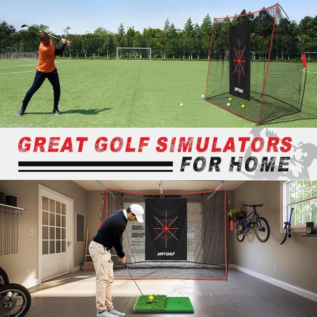 Alt view image 7 of 7 - 10x7FT Heavy-Duty Golf Net Chipping Net with Mat for Home Practice
