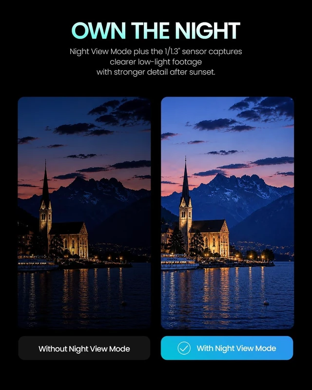 Alt view image 5 of 7 - Xtra Pro Dual Battery Bundle 1/1.3" Sensor, 65ft Waterproof, 216-Min Battery, 4K/120fps Night Video, Smart Tracking, 32x Slow Motion Outdoor Sports Vlogging Camera