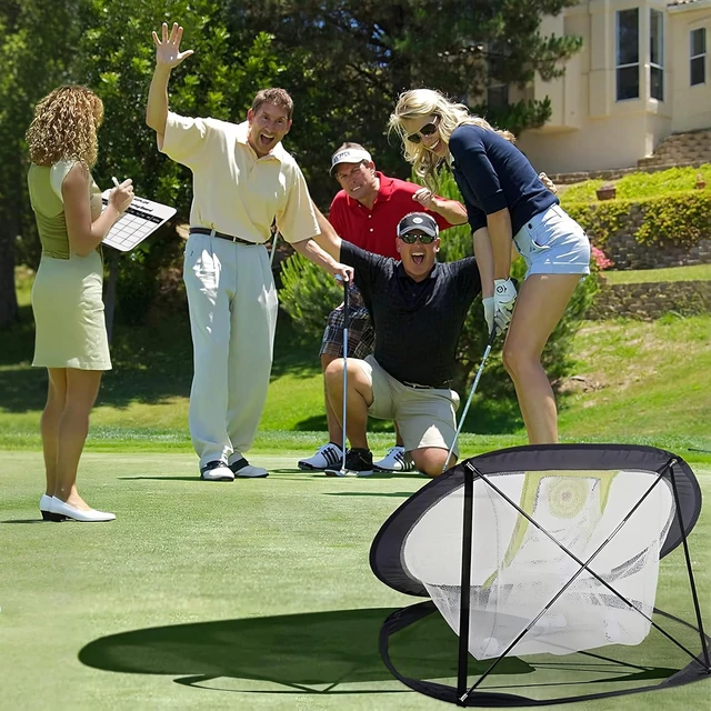 Alt view image 3 of 7 - Golf Chipping Net for Backyard Practice Improves Accuracy & Distance Control, Foldable Multi-Target Training Aid for Indoor/Outdoor Use, All Skill Levels