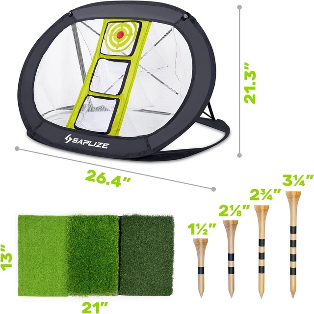 Alt view image 6 of 7 - Golf Chipping Net for Backyard Practice Improves Accuracy & Distance Control, Foldable Multi-Target Training Aid for Indoor/Outdoor Use, All Skill Levels