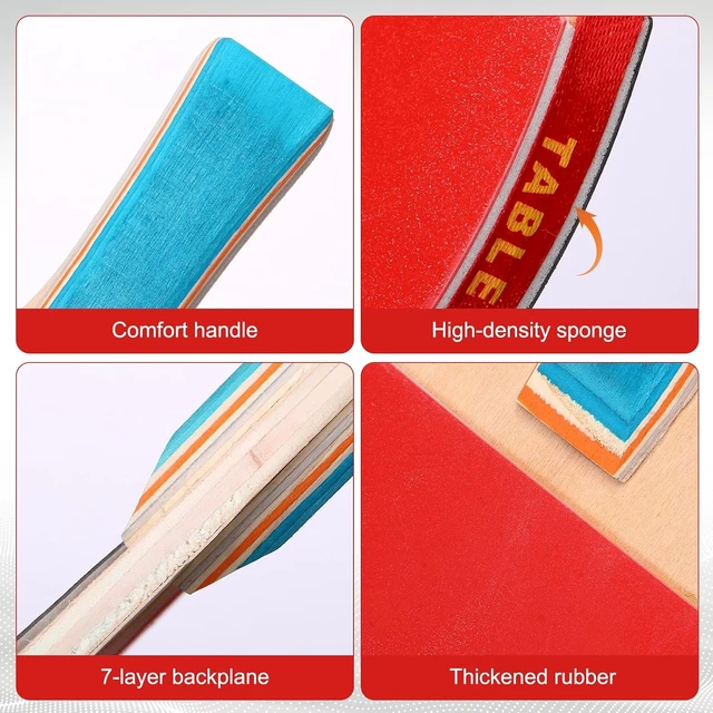 Alt view image 3 of 6 - Paddle Set for Table Tennis