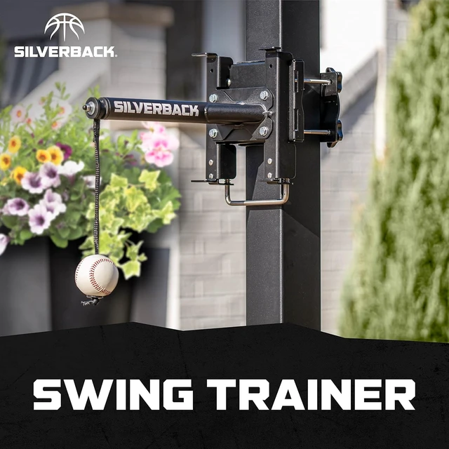 Alt view image 2 of 7 - Portable Baseball Swing Trainer with Lock 'n Rock Technology (Black)