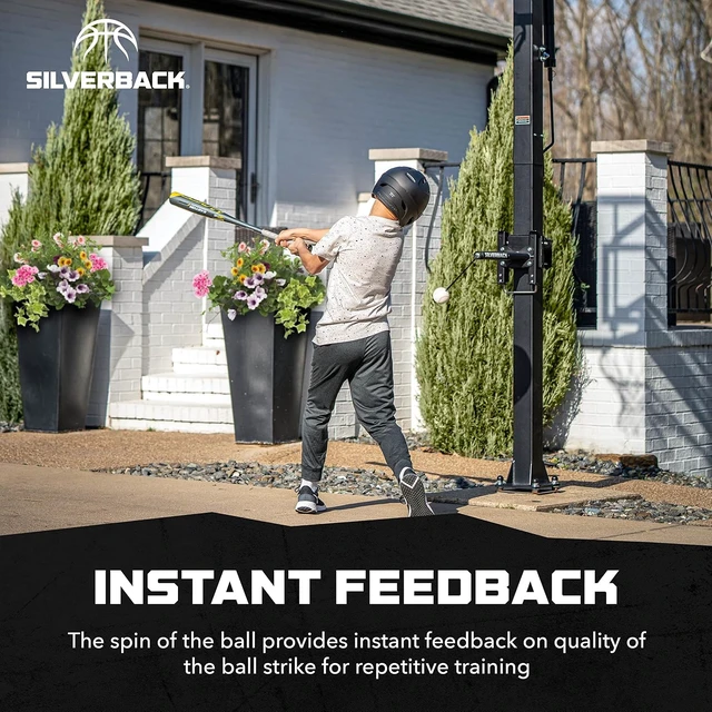 Alt view image 4 of 7 - Portable Baseball Swing Trainer with Lock 'n Rock Technology (Black)