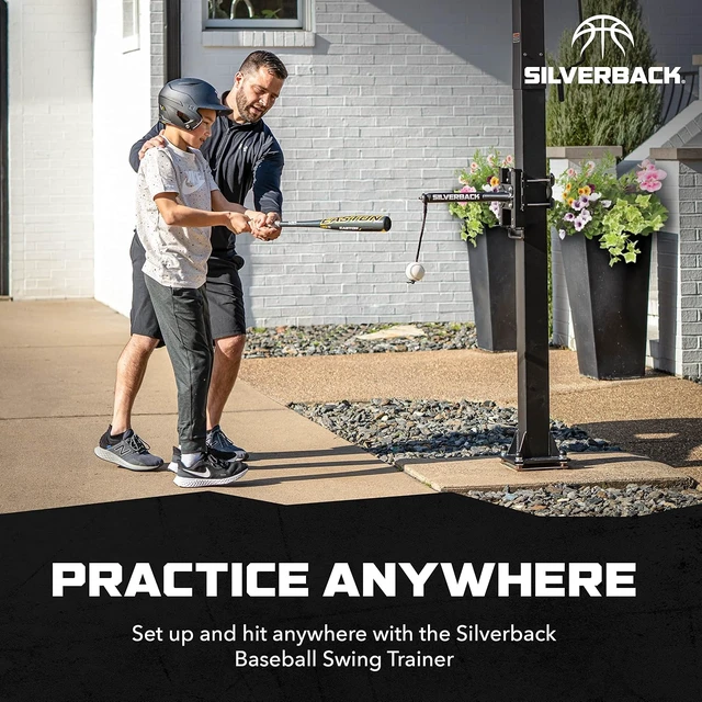 Alt view image 5 of 7 - Portable Baseball Swing Trainer with Lock 'n Rock Technology (Black)