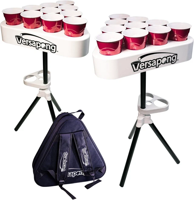 Main image of Portable Beer Pong Table Tailgate Game with Backpack Carry Case & Balls