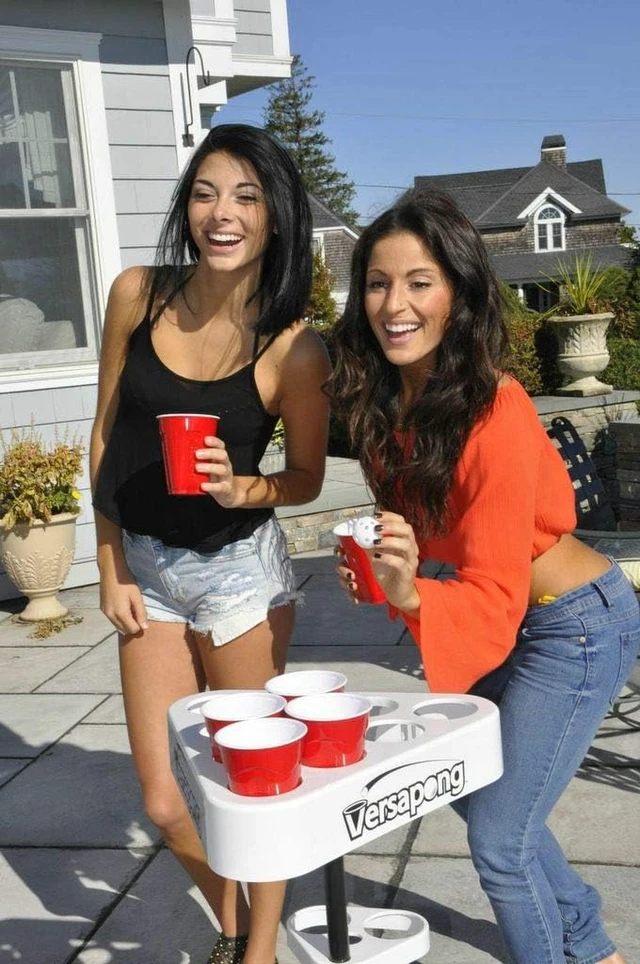 Alt view image 7 of 7 - Portable Beer Pong Table Tailgate Game with Backpack Carry Case & Balls