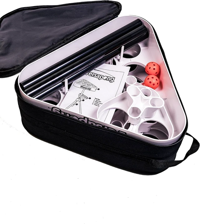 Alt view image 6 of 7 - Portable Beer Pong Table Tailgate Game with Backpack Carry Case & Balls