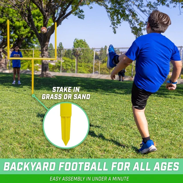 Alt view image 3 of 6 - Football Field Goal Post 6 or 8 ft Backyard Football Game