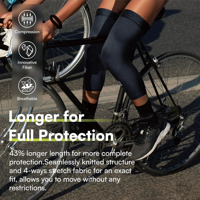 Alt view image 3 of 6 - Vital Salveo Compression Long Knee Sleeve (1 Pair) L
