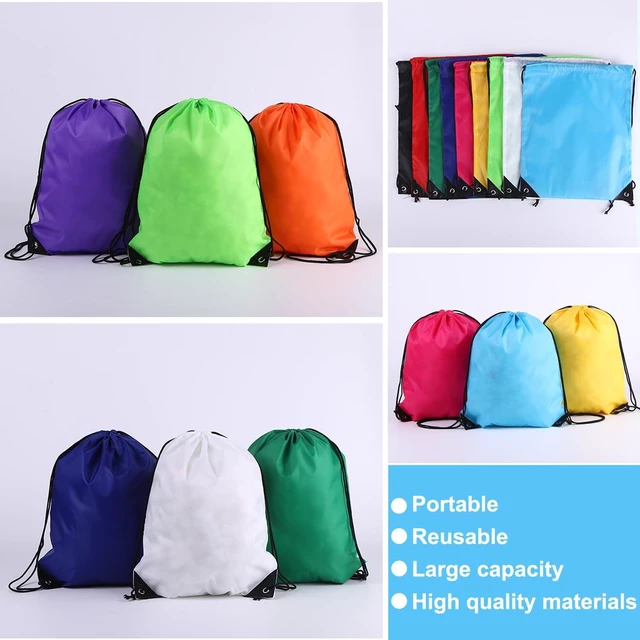 Alt view image 6 of 6 - 120-Pack Drawstring Backpacks Sport Gym Cinch Bags for Women & Men Outdoor Sports, 12 Colors