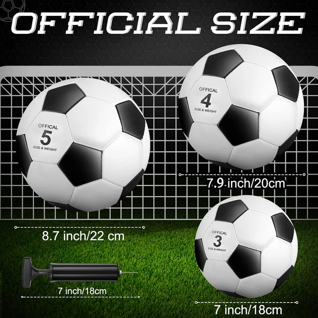Alt view image 2 of 6 - 8-Pack Bulk Soccer Balls with Pump for Kids Indoor & Outdoor