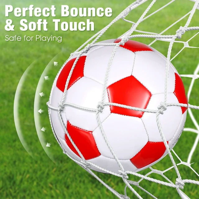 Alt view image 5 of 6 - 8-Pack Bulk Soccer Balls with Pump for Kids Indoor & Outdoor