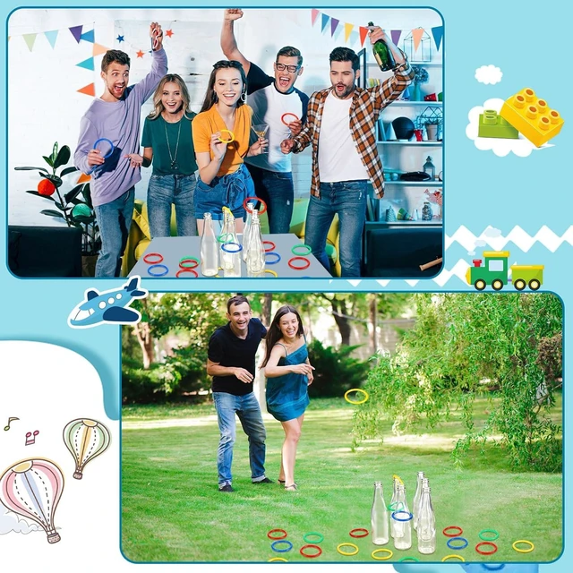 Alt view image 5 of 6 - Ring Toss Game Set Outdoor Carnival