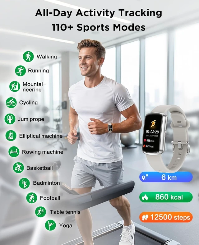 Alt view image 3 of 7 - Smart Watch Fitness Tracker for Women & Men 24/7 Health Activity Monitor