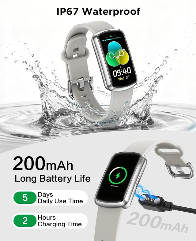 Alt view image 6 of 7 - Smart Watch Fitness Tracker for Women & Men 24/7 Health Activity Monitor