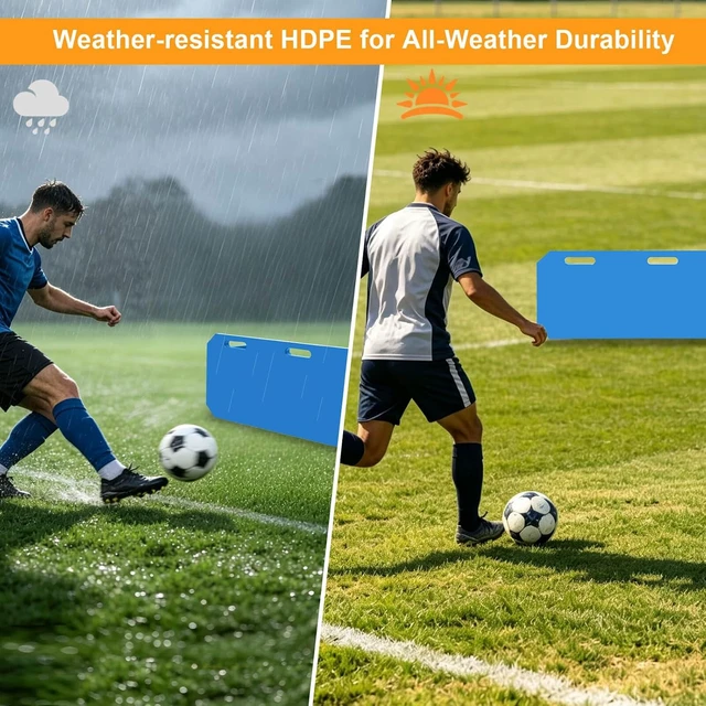 Alt view image 6 of 6 - 3-Angle Soccer Rebounder Board Portable Wall for Passing & Shooting