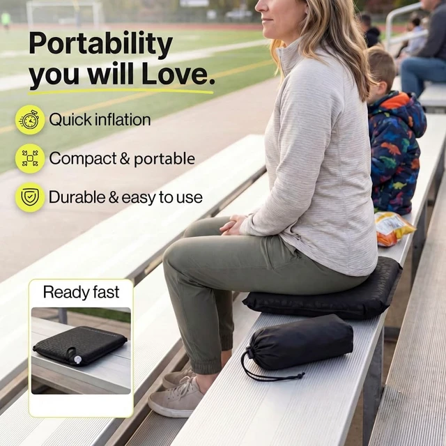 Alt view image 4 of 7 - Seat Cushion Inflatable