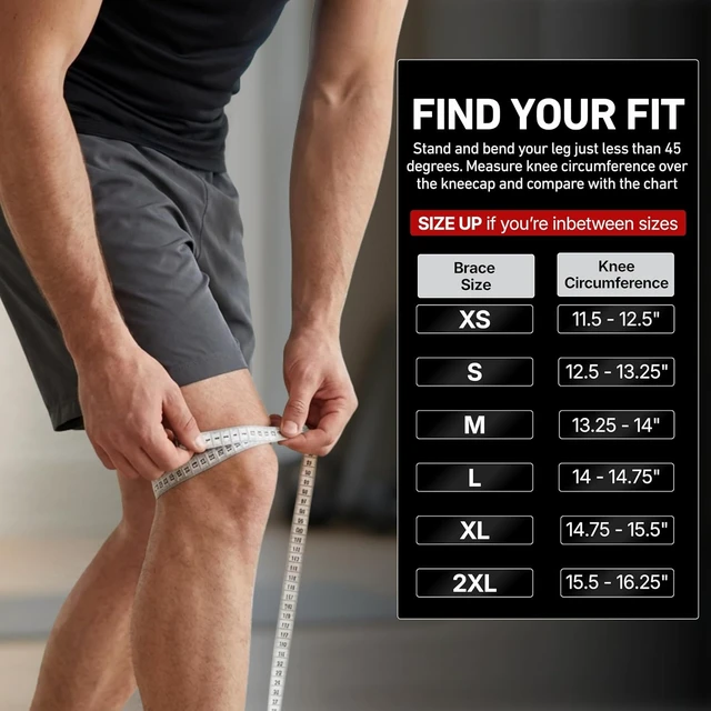 Alt view image 4 of 7 - Heavy-Duty Hinged Knee Brace for Men ACL/MCL/PCL Support, Side Stabilizers