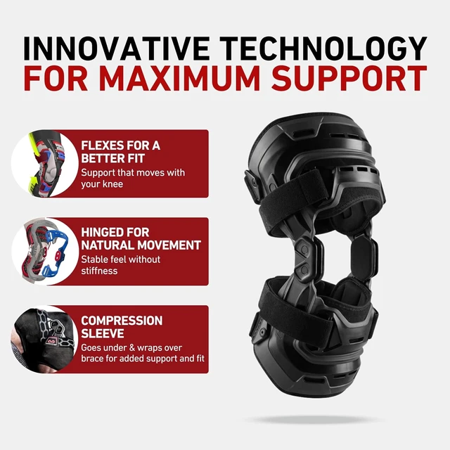 Alt view image 6 of 7 - Heavy-Duty Hinged Knee Brace for Men ACL/MCL/PCL Support, Side Stabilizers