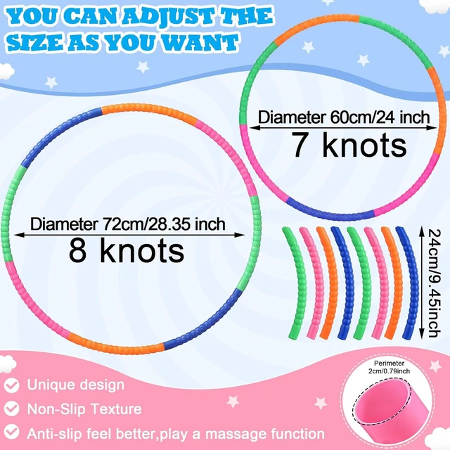 Alt view image 2 of 7 - Plastic Hoops for Kids, 16 Pcs