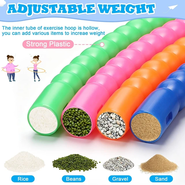 Alt view image 4 of 7 - Plastic Hoops for Kids, 16 Pcs