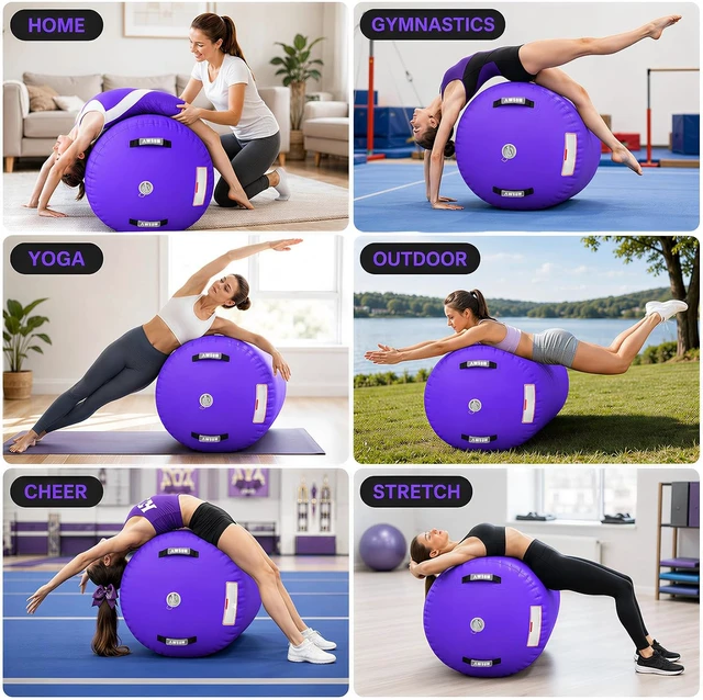 Alt view image 2 of 7 - Gymnastics Tumbling Roller Barrel Back Handspring Training Equipment