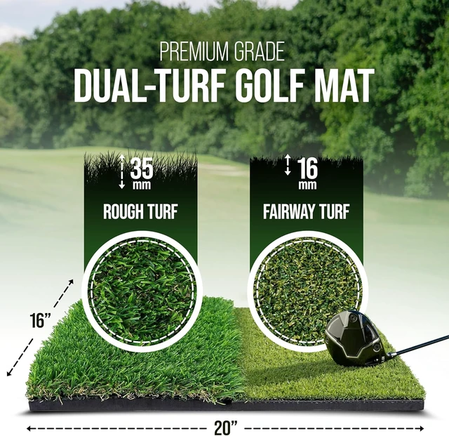 Alt view image 5 of 7 - 10x7 ft Golf Practice Net for Backyard Driving Indoor Hitting Net with Mat, Golf Training Aid & Great Gift for Golfers or Dad