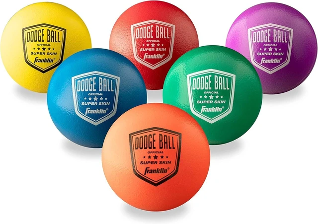Main image of Dodgeball Set Superskin-Coated Easy-Grip Foam Balls for Playground & Gymnasium Games Small Dodgeballs That Won't Shred or Tear for Hours of Fun