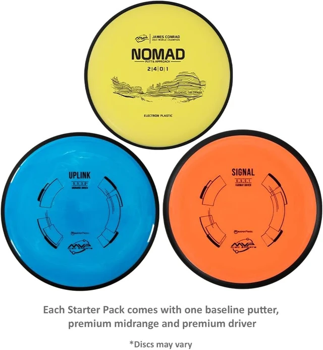 Alt view image 2 of 3 - Premium Disc Golf Starter Set 3 Discs (Colors and Models May Vary)