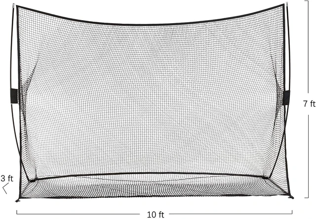 Alt view image 6 of 7 - Portable Golf Practice Net Quick Setup Hitting Net for Indoor/Outdoor, Black