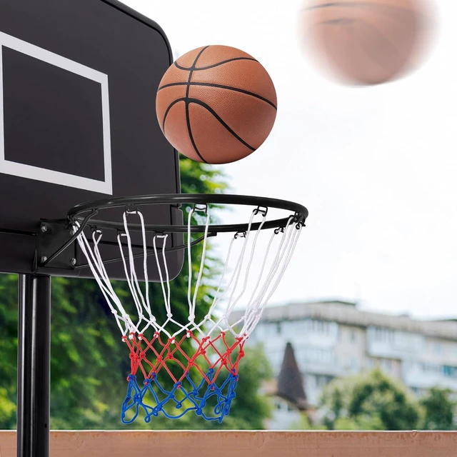 Alt view image 7 of 7 - 15/18 inch Basketball Rim Replacement with All-Weather Net Hoop Replacement Rim for Wall & Door Mounting, Indoor/Outdoor
