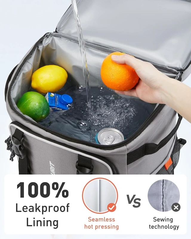 Alt view image 4 of 7 - Insulated Rolling Beach Cooler Backpack with Wheels, 36/50 Cans